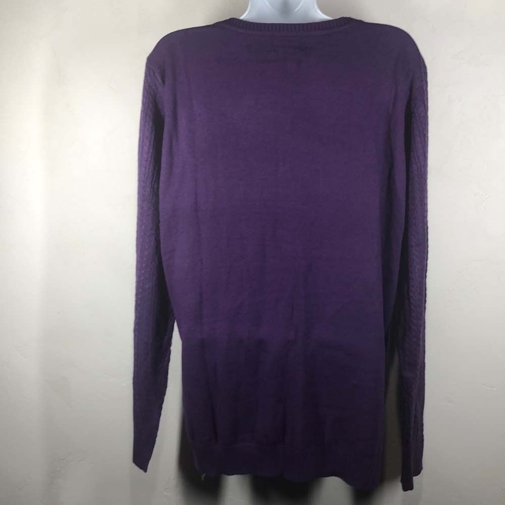 NWT Laura Scott purple sweater size xl - Picture 5 of 9
